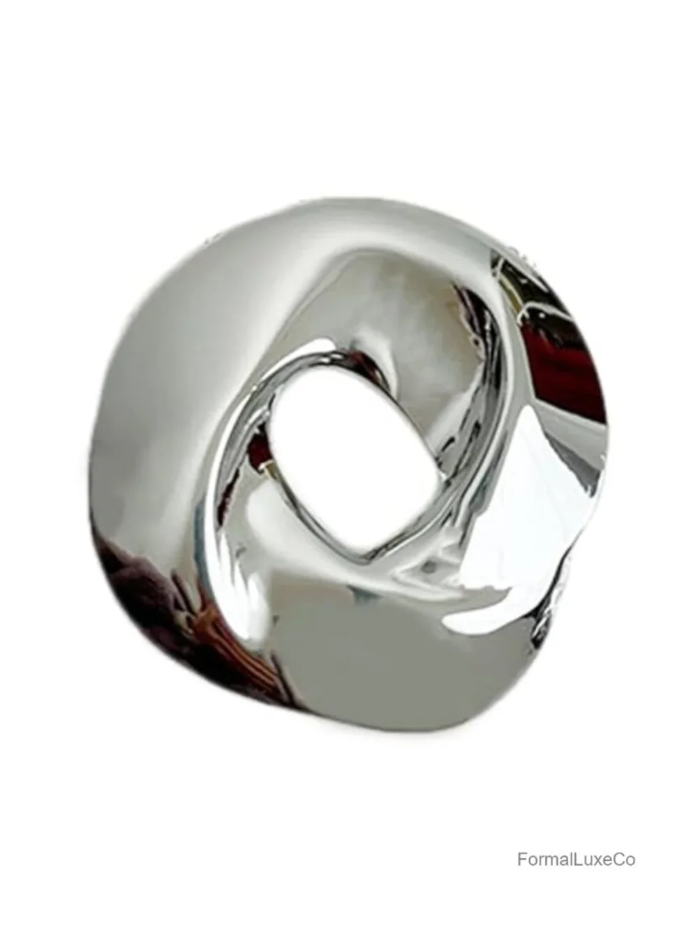 Geometric Metal Brooch Pin Alloy Resin Jewelry